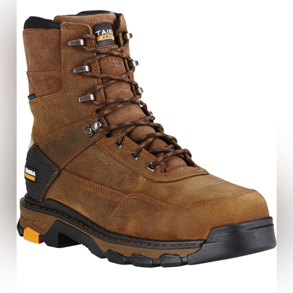 ARIAT MEN'S INTREPID WATERPROOF WORK BOOTS Composite Toe Size 8D